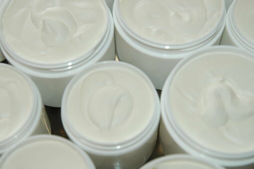 Thick & Creamy Shea Butter. Fast Absorbing. Locks in moisture!